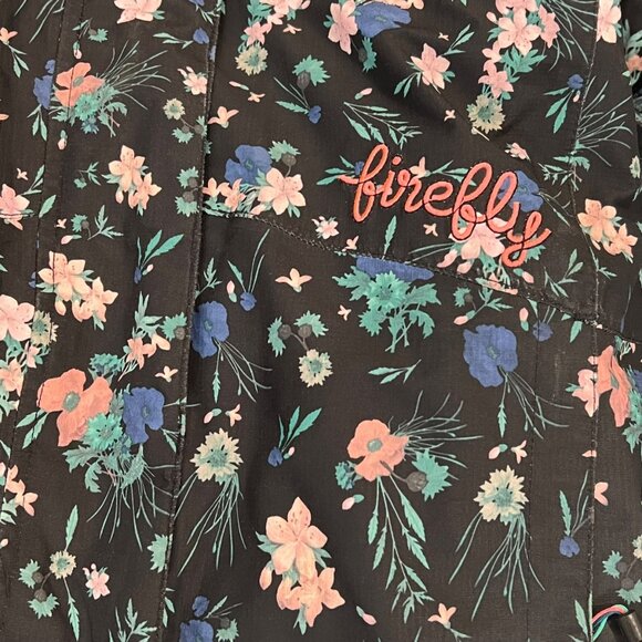 Firefly Reeta GLS V2 Girls Medium (10-12) Floral Aquamax Elite Jacket Multicolor - Picture 3 of 8